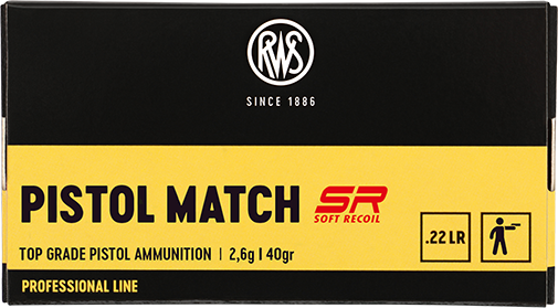 ΣΦΑΙΡΕΣ RWS .22LR PISTOL MATCH Soft Recoil 50PCS